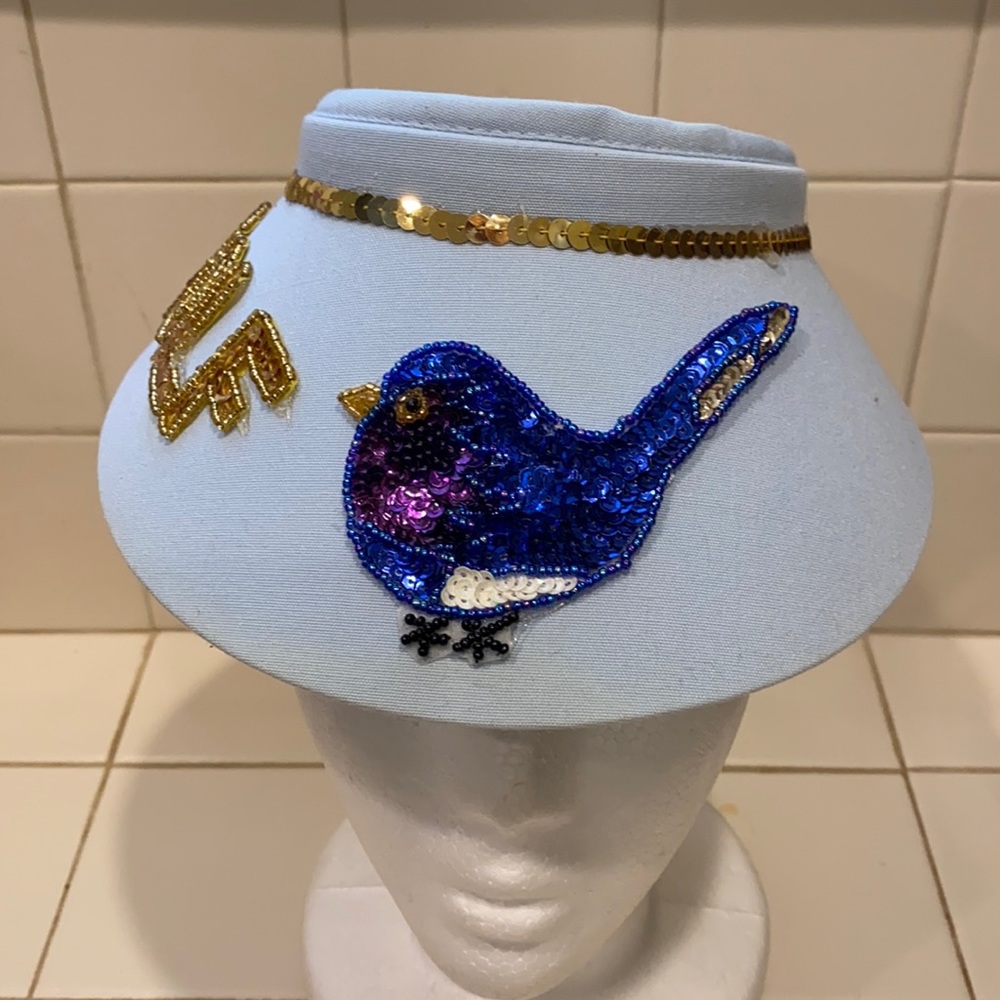Vintage GOLF Visor Blue Golf Course Links Visor